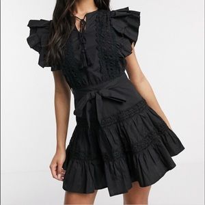 ISO - ASOS Parisian Frill Sleeve Lace Trim mini